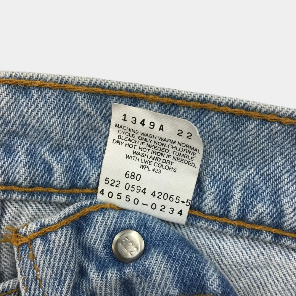 Vintage Levis 550 Orange‎ Tab Jeans Mens Actual Size 34x29 Made in USA Relaxed